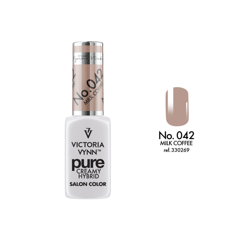 pure creamy hybrid salon color No.042 milk coffee (TPO FREE)